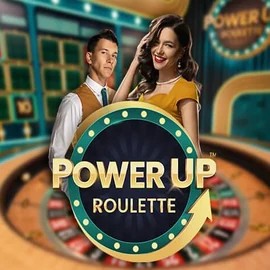 PowerUP Roulette slot logo by Pragmatic Play at DomusBet Casino